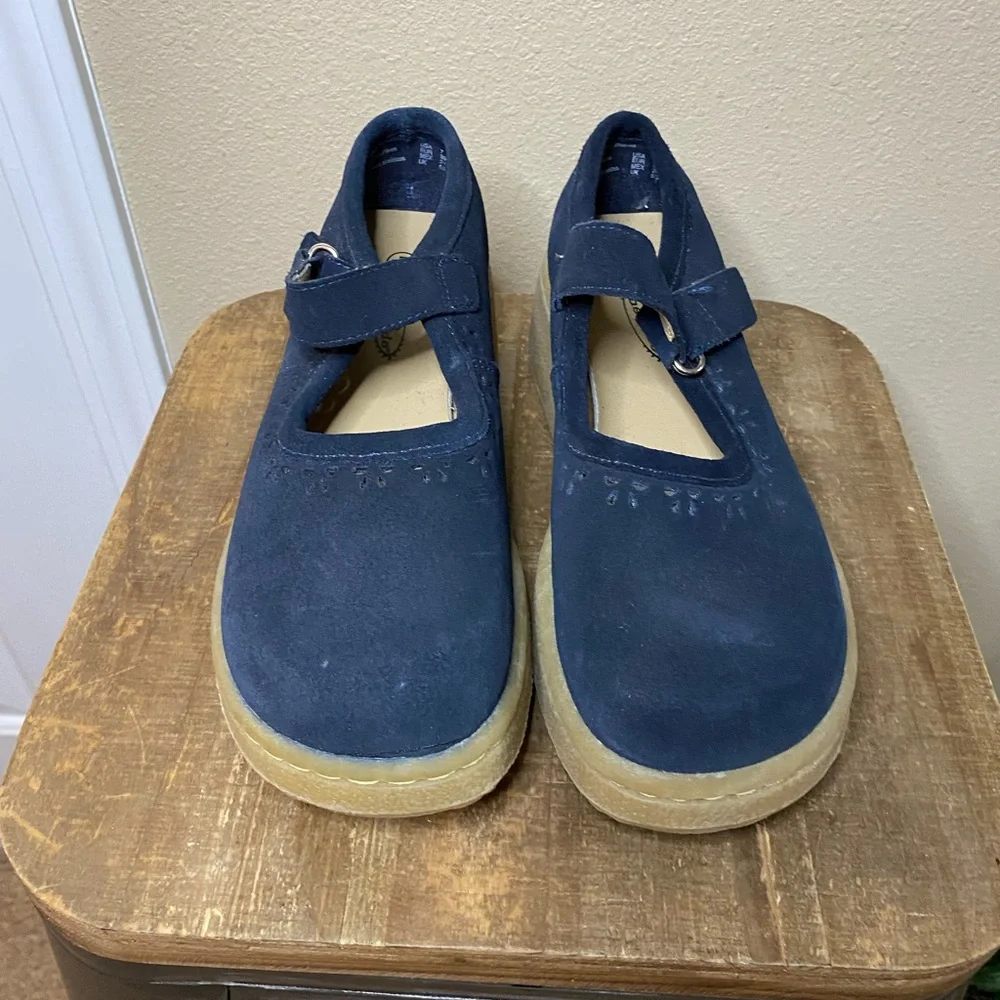 Mary Jane Navy Black Platform Mary Janes